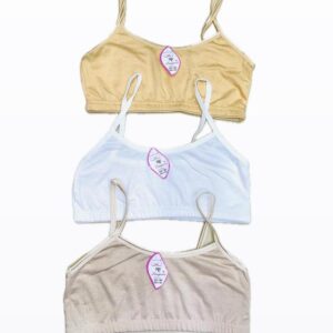 Cotton Non-Padded Bras Pack of 3 Neutral Colors